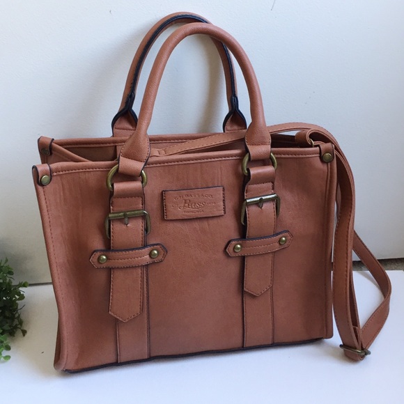 Bass Handbags - GH Bass and Co Leather Satchel set